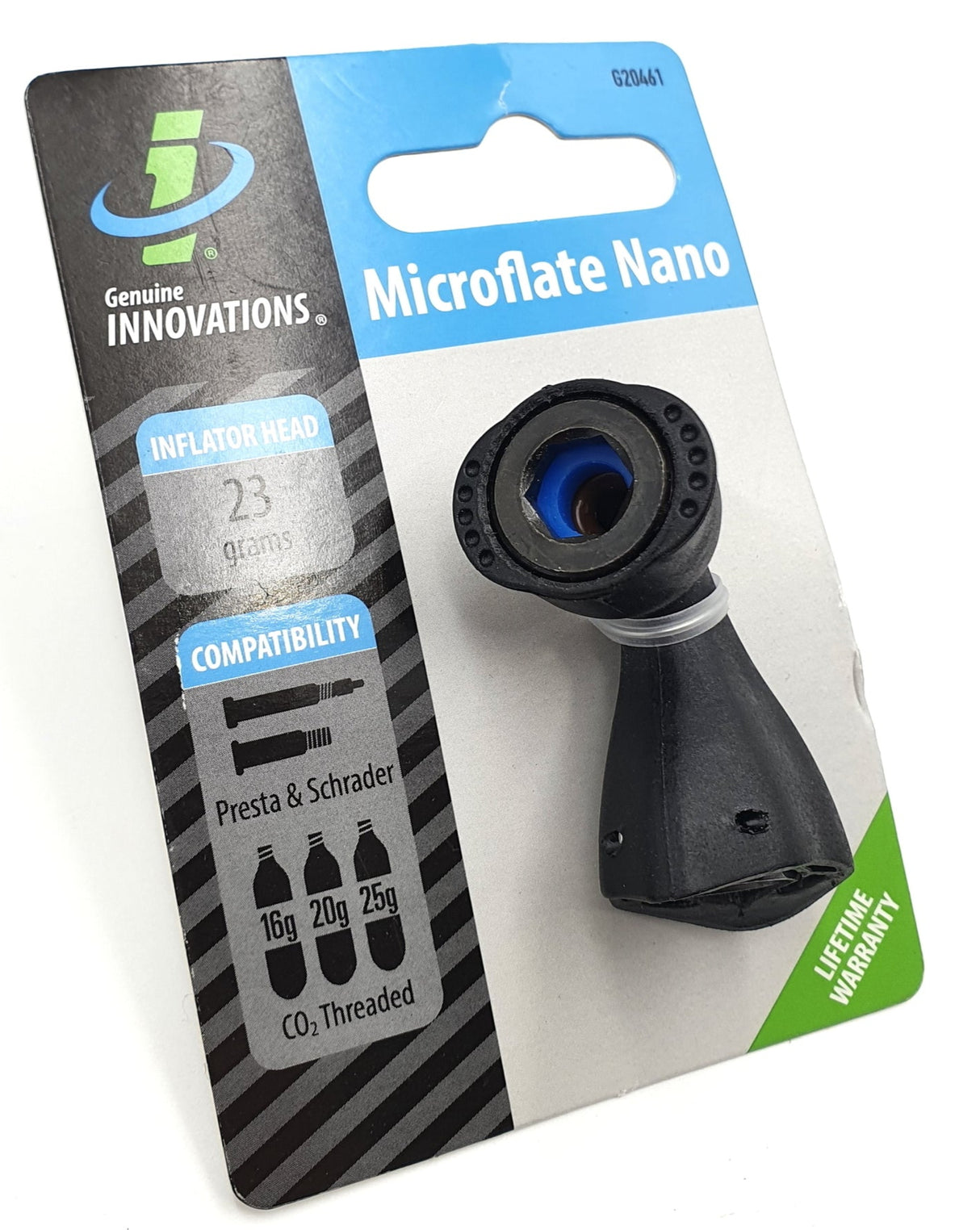 CO2 Genuine Innovations Microflate Nano CO2 Inflator No-Cartridge Black