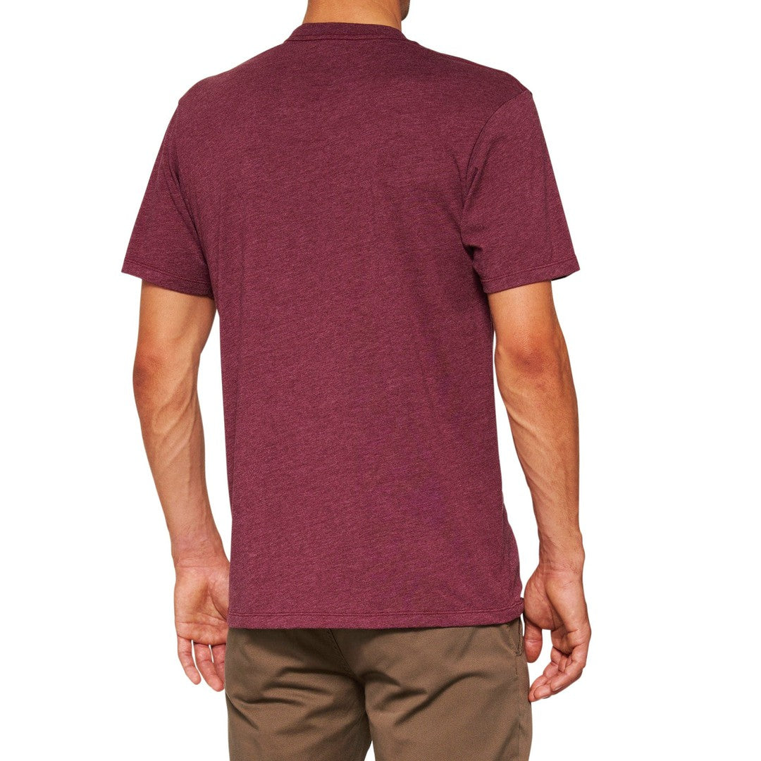 100 Percent ICON T-Shirt Maroon Heather