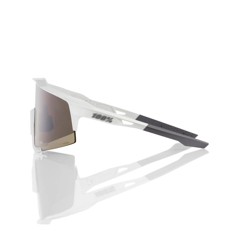 100 Percent Eyewear SPEEDCRAFT - Matte White - HiPER Silver Mirror