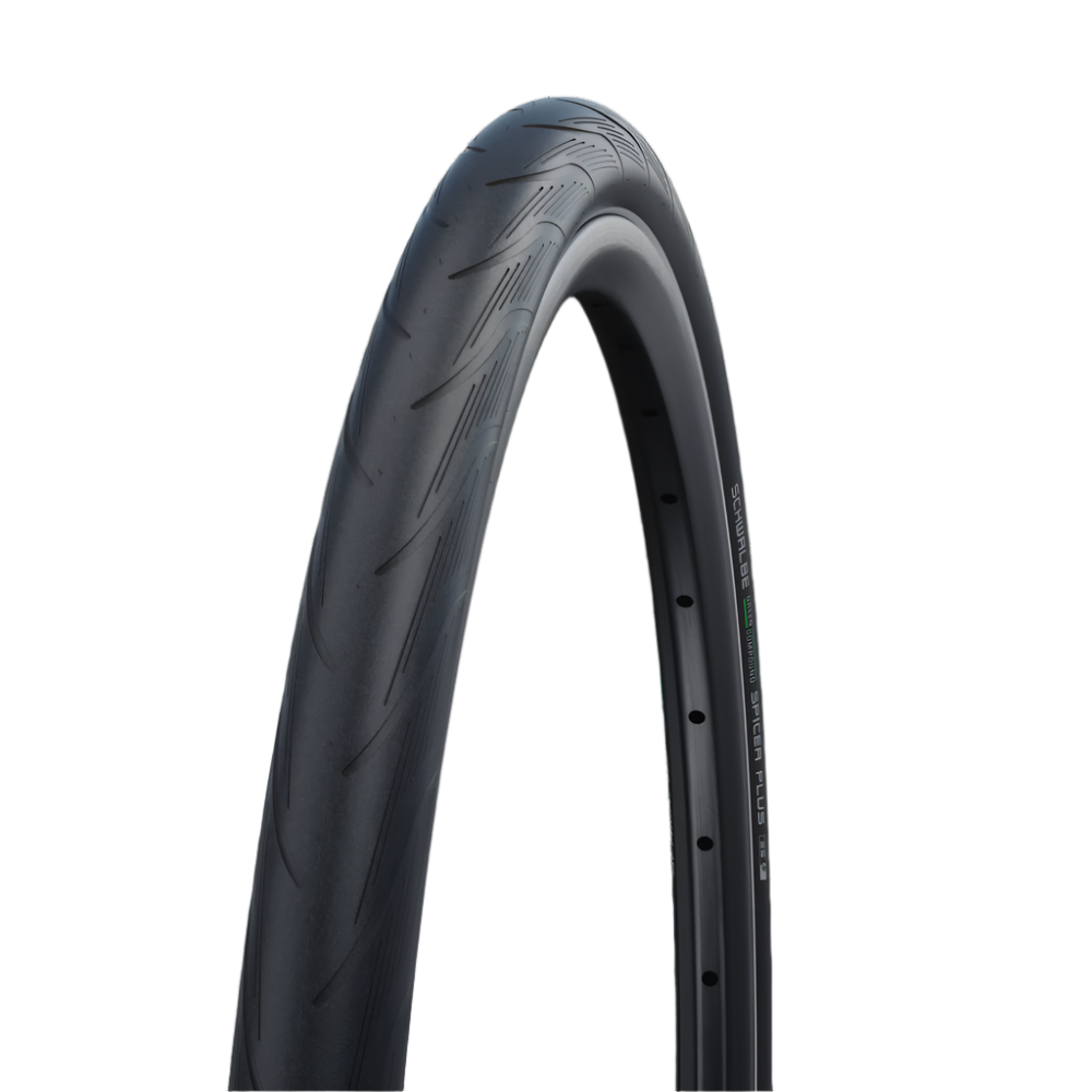 Schwalbe Spicer Plus Puncture Guard Active Line Reflective Sidewall E-25 Green Compound Tyre