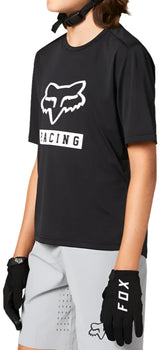 Fox YOUTH RANGER SS JERSEY - Black SIDE FRONT