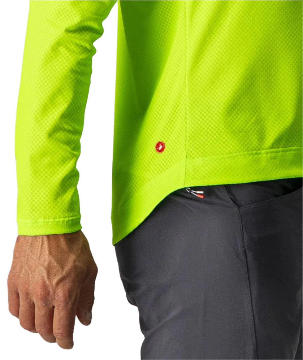 CASTELLI TRAIL TECH LONGSLEEVE TEE ELECTRIC LIME/DARK LIME SLEEVE
