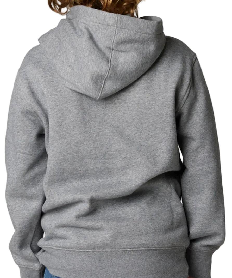 Fox YOUTH PINNACLE PO FLEECE Heather Graphite BACK 