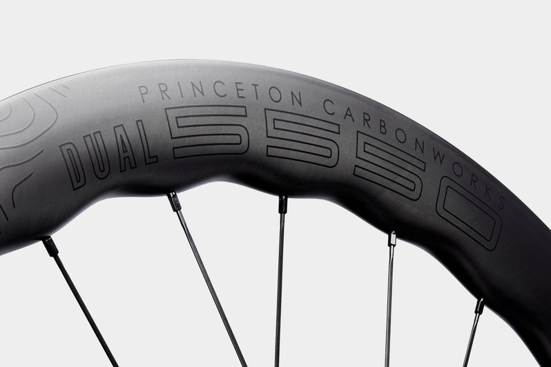Princeton DUAL Disc Brake White Industries Shimano Carbon Wheelset White