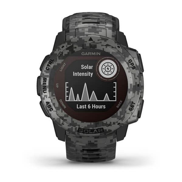 Garmin INSTINCT Solar GPS Watch - Camo Edition - Graphite