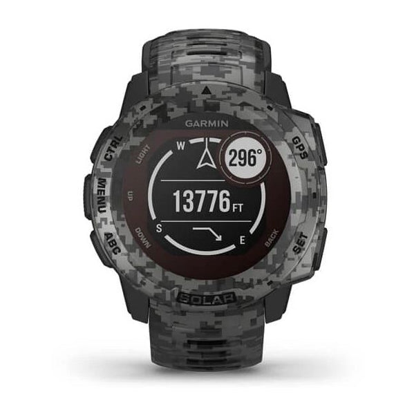 Garmin INSTINCT Solar GPS Watch - Camo Edition - Graphite