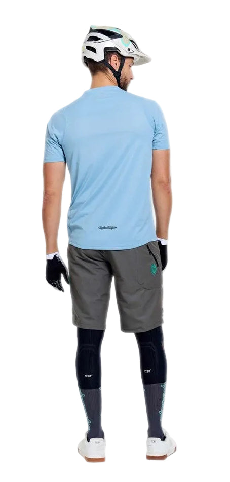 Troy Lee Designs Skyline Pro Short Shell Mono Army BACK FACING MODEL 