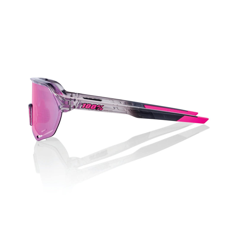 100 Percent Eyewear S2 - Translucent Polished Grey - Purple Mirror