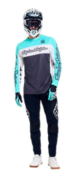 Troy Lee Designs Sprint Pro Pant Mono Black FRONT FACING MODEL