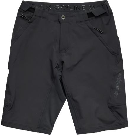 TLD 24.1 SKYLINE SHORT MONO - BLACK FRONT