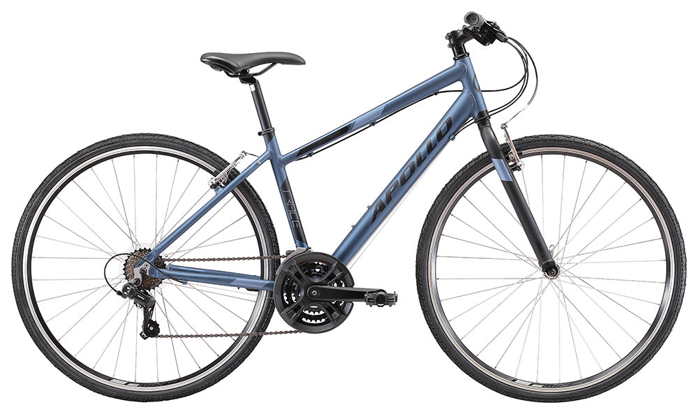 Apollo TRACE 10 Womens City Bike Matte Slate / Black / Ice Blue