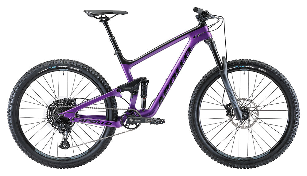 Apollo Trail D 20 Dual Suspension Mountain Bike Gloss Purple Black Crooze Australia