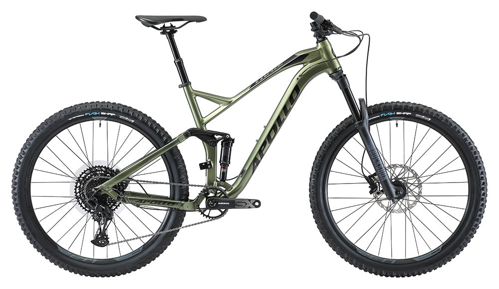 Apollo Trail D 10 Dual Suspension Mountain Bike Gloss Green Black