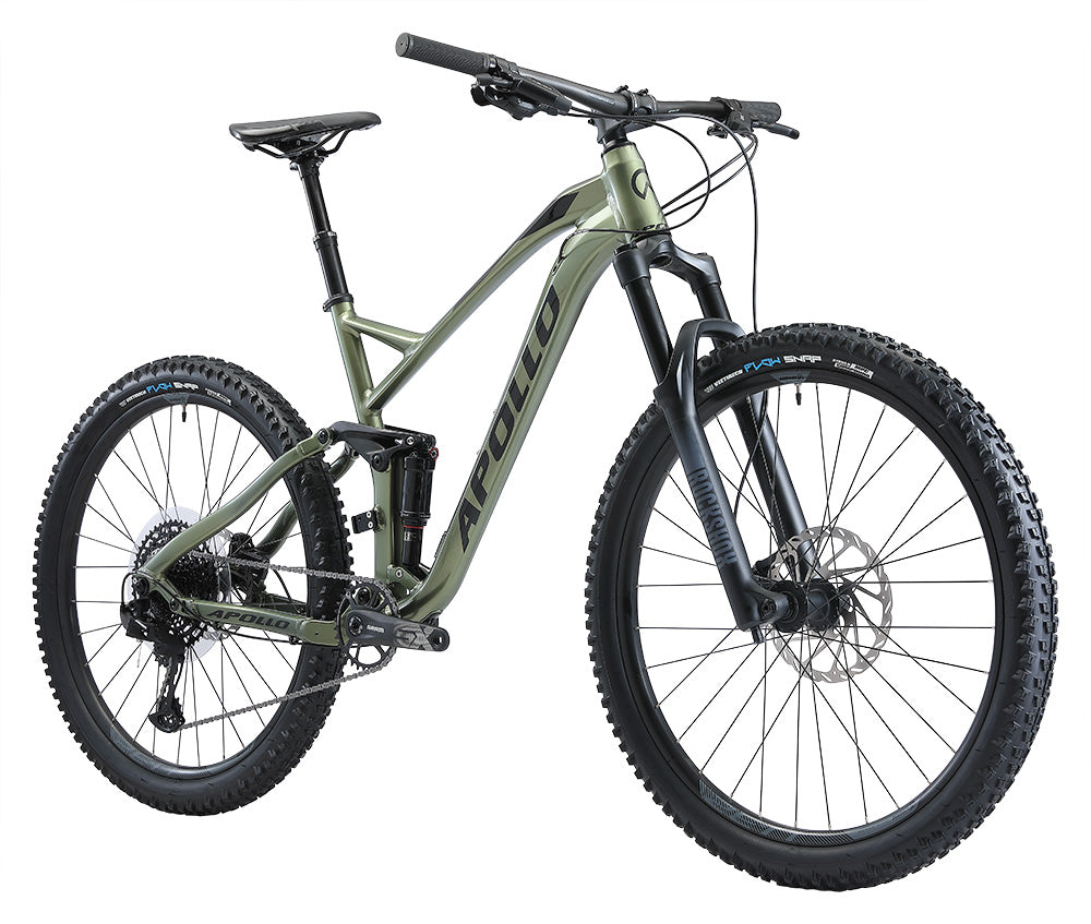 Apollo Trail D 10 Dual Suspension Mountain Bike Gloss Green Black