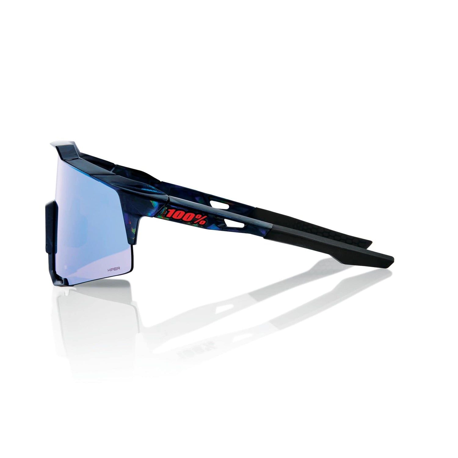 100 Percent Eyewear SPEEDCRAFT Black Holographic HiPER Blue