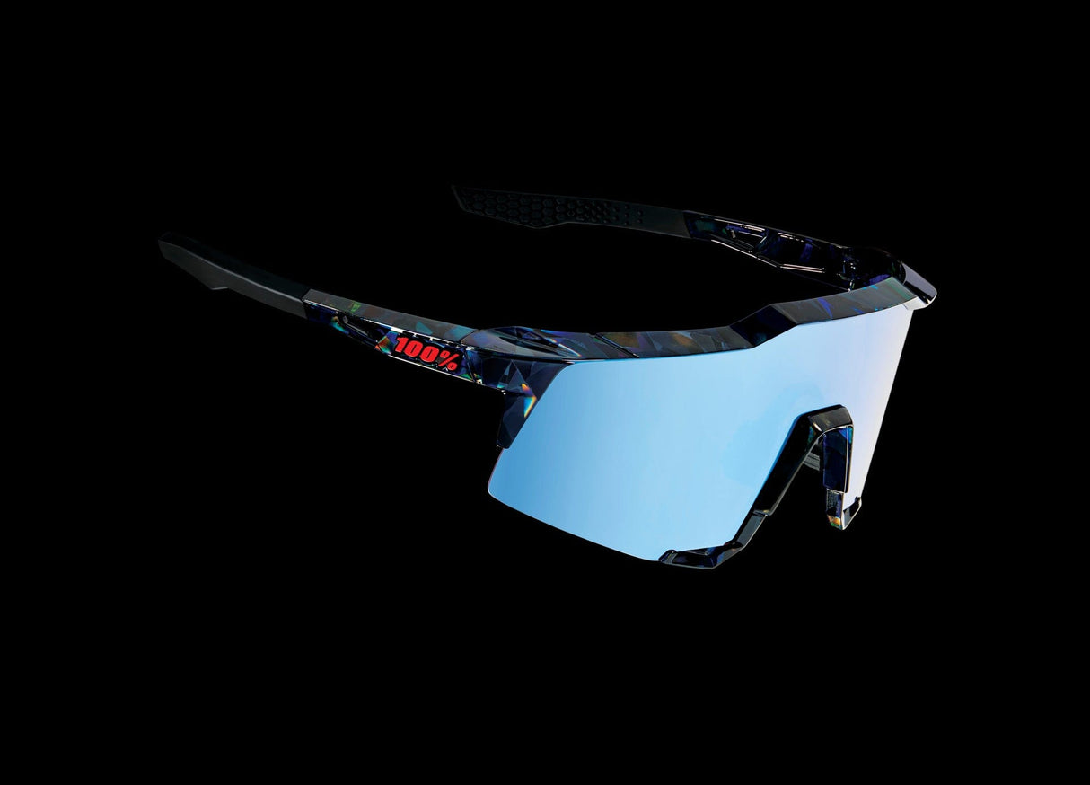 100 Percent Eyewear SPEEDCRAFT Black Holographic HiPER Blue