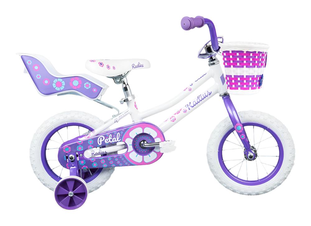 Radius  PETAL 12" GI Kids Bike -  Pearl White / Lavender / Pink