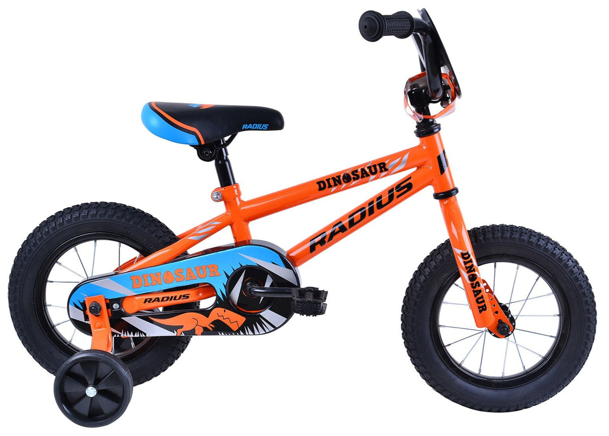 Kids Bike Orange And Blue Bmx Bike Radius DINOSAUR 12