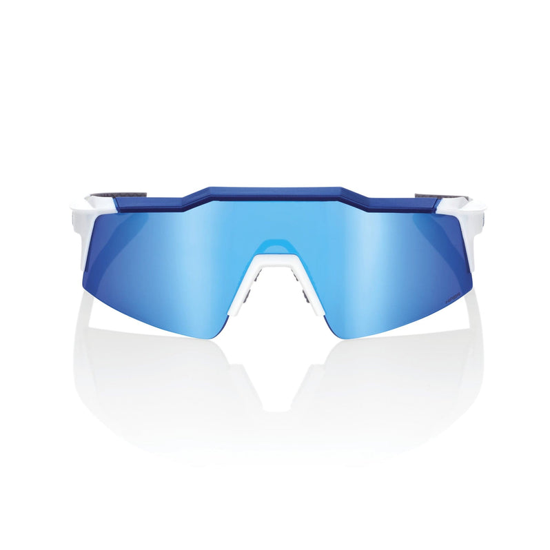 100 Percent Eyewear SPEEDCRAFT SL - Matte White/Metallic Blue - HiPER Blue  Mirror
