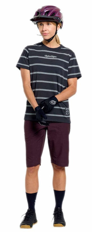 Troy Lee Designs Womens Lilium Pro Short Shell Mono Bark FRONT FACING MODEL