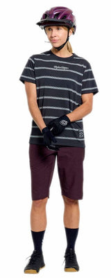 Troy Lee Designs Womens Lilium Pro Short Shell Mono Bark FRONT FACING MODEL