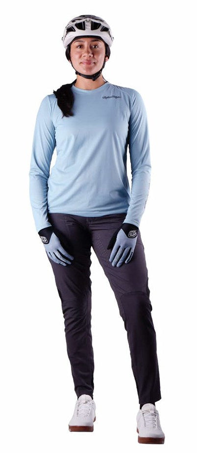 Troy Lee Designs Womens Lilium Pro Pant Mono Carbon FRONT FACING MODEL