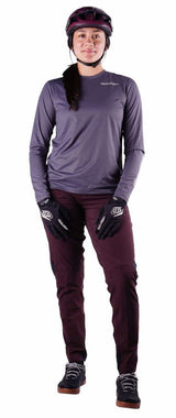 Troy Lee Designs Womens Lilium Pro Pant Mono Bark FRONT FACING MODEL