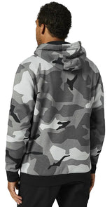 Fox LEGACY FOXHEAD CAMO PO FLEECE Black Camo BACK FACING MODEL