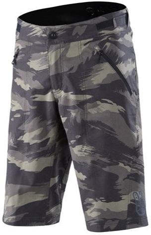 TLD SKYLINE SHORT SHELL BRUSHED CAMO MILITARY FRONT