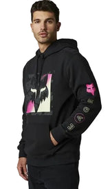 Fox DETONATE PO FLEECE Black SIDE-FRONT FACING MODEL