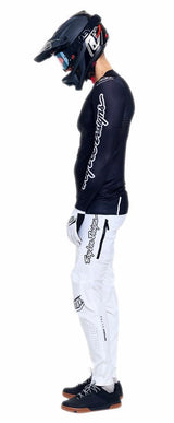 Troy Lee Designs Sprint Ultra Pant Mono White SIDE-FRONT FACING MODEL