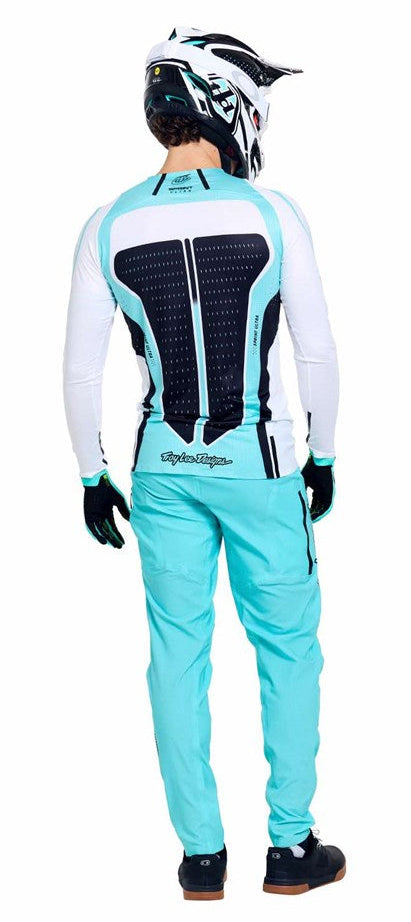 Troy Lee Designs Sprint Ultra Pant Mono Real Teal BACK FACING MODEL