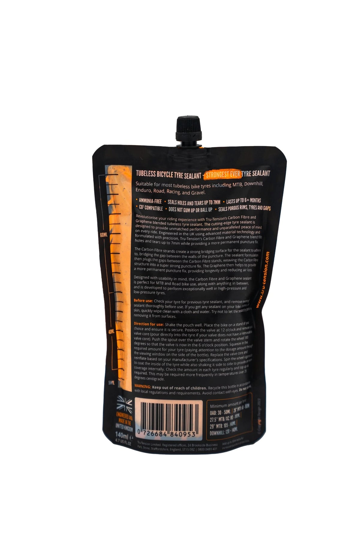 Tru-Tension 140ml Tubeless Sealant