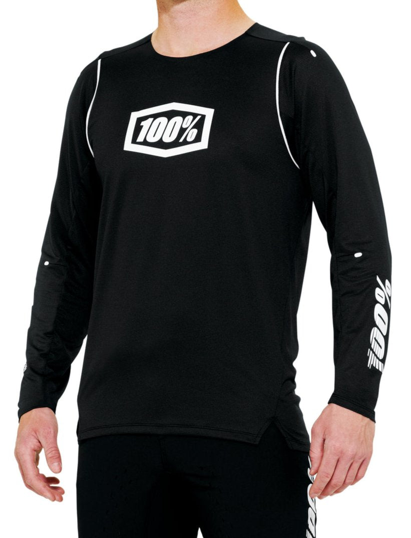 100 Percent R-CORE-X Jersey Black FRONT
