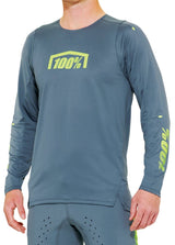 100 Percent R-CORE-X Jersey Grey FRONT