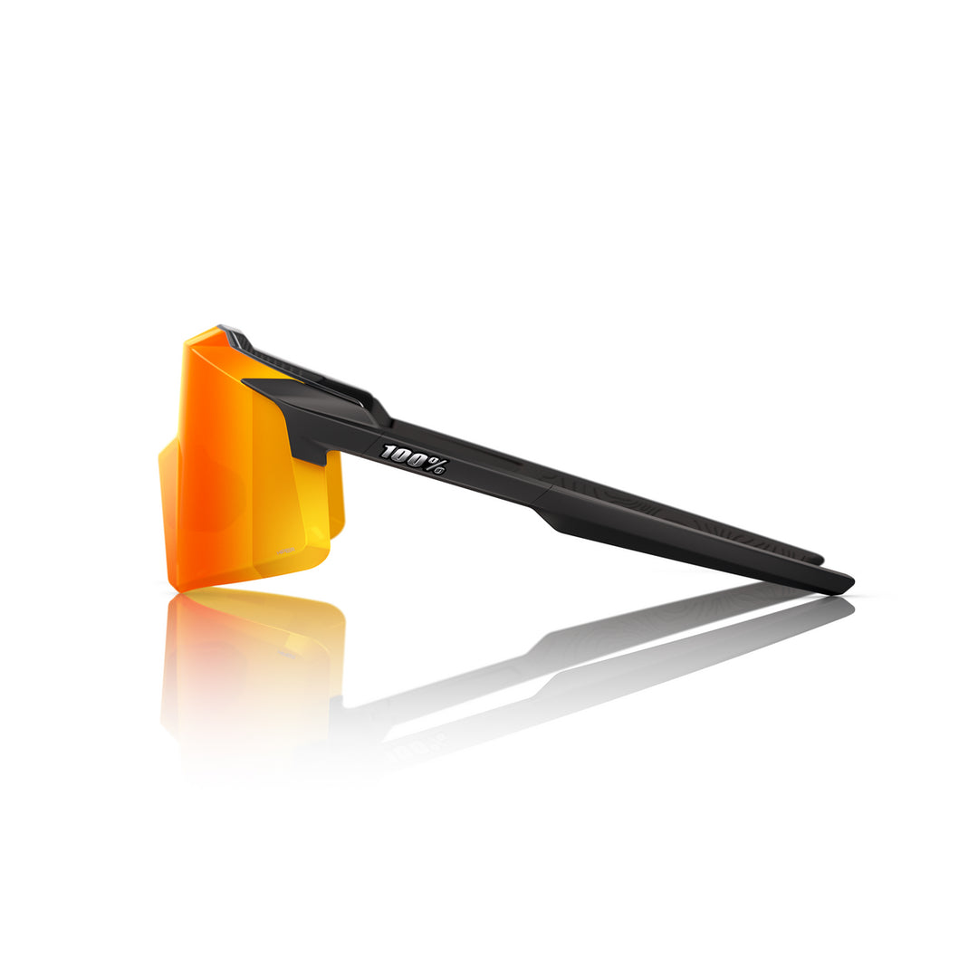 100 Percent Aerocraft Sunglasses - Soft Tact Black/HiPER Red Mirror