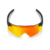 100 Percent Aerocraft Sunglasses - Soft Tact Black/HiPER Red Mirror