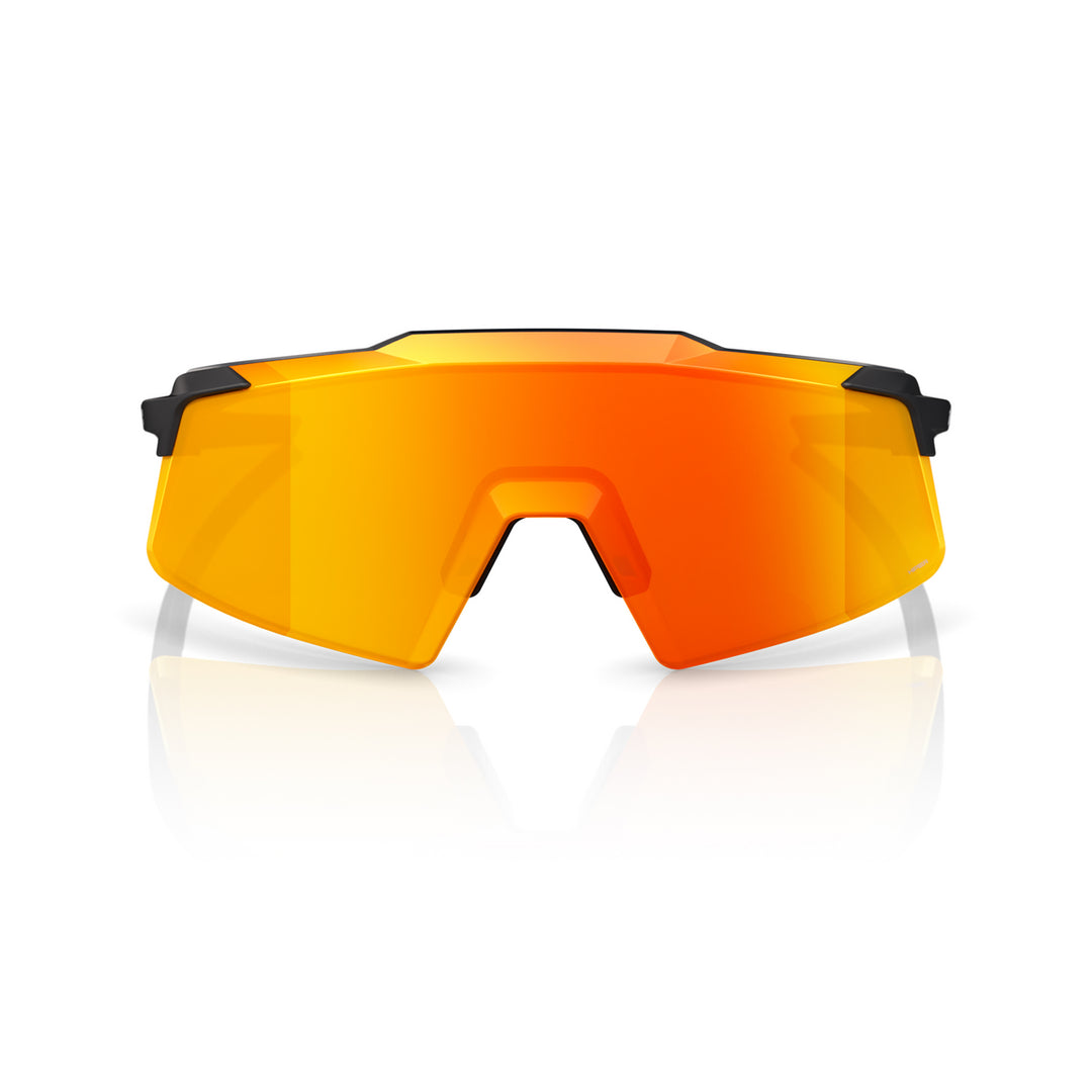 100 Percent Aerocraft Sunglasses - Soft Tact Black/HiPER Red Mirror