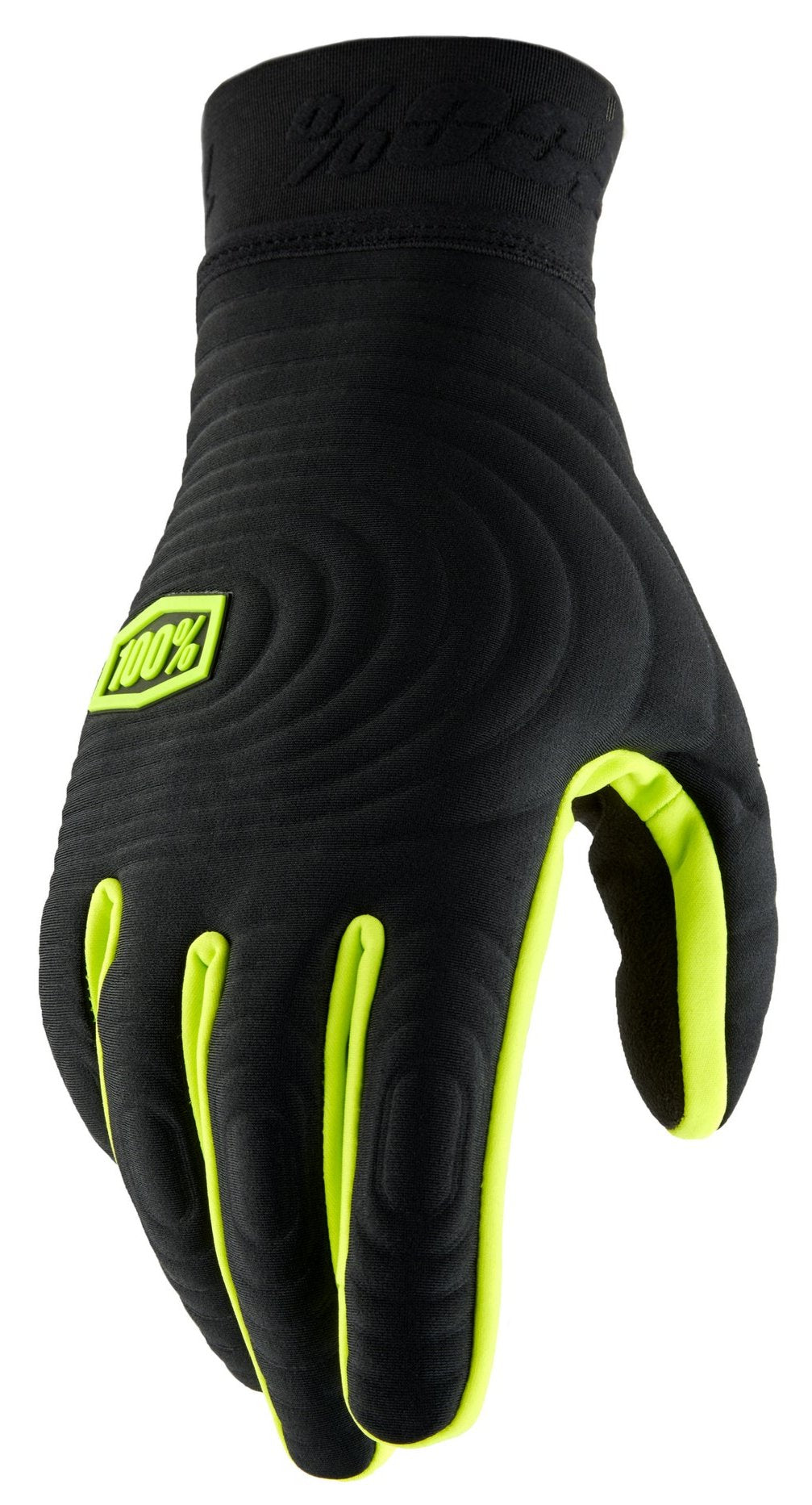 100% BRISKER XTREME Gloves - Black/Fluo Yellow