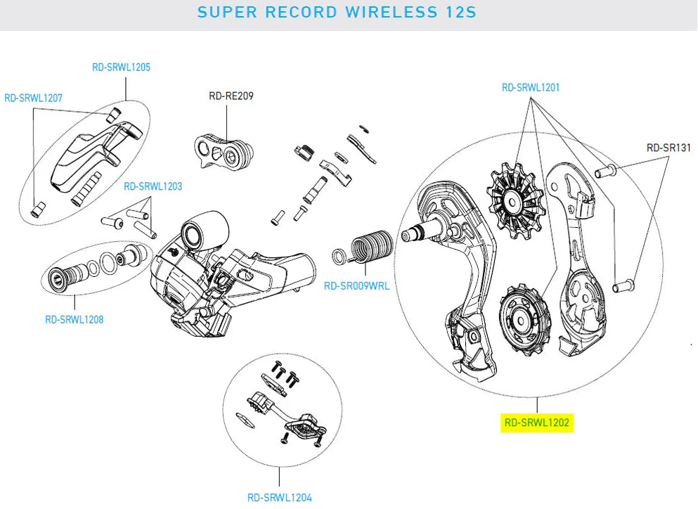 Campagnolo Super Record Wireless RR Derailleur Cage