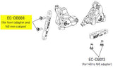 Campagnolo Disc Brake FR Flat Mount Screws for Adaptor (2pcs)