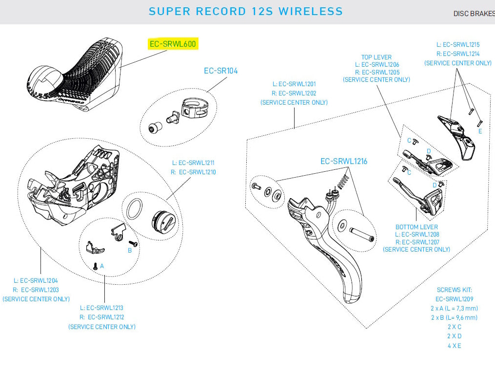 Campagnolo Rubber Hoods Super Record Wireless