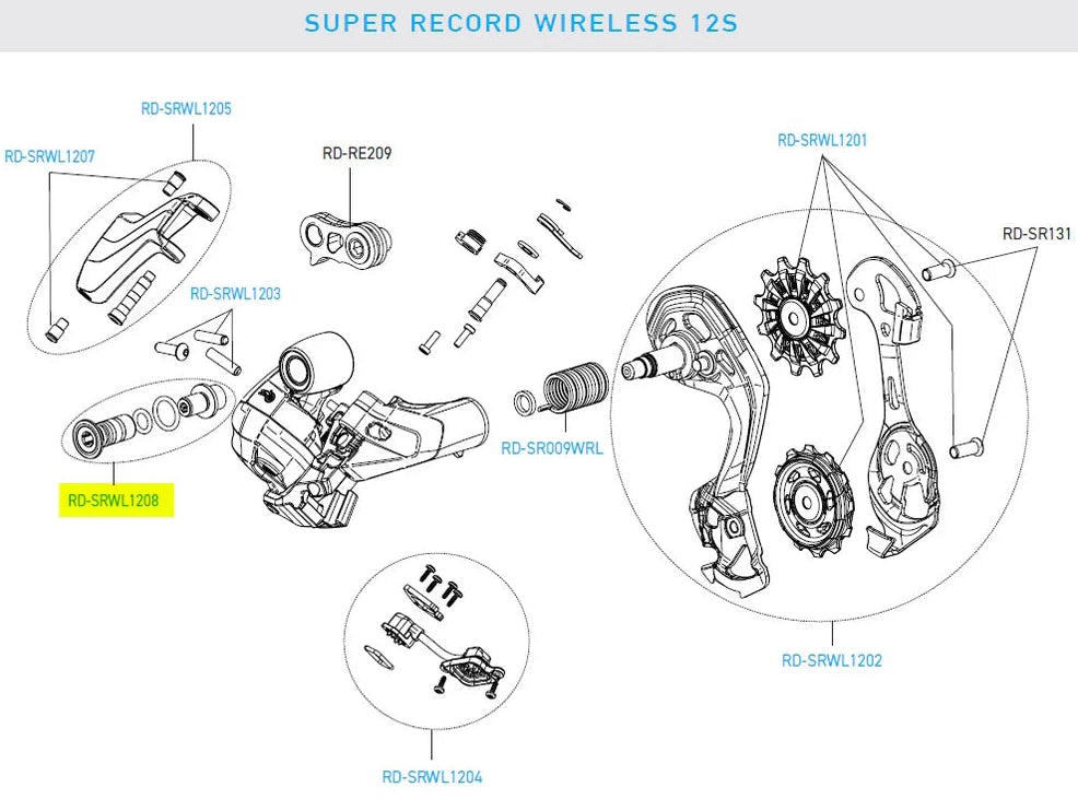 Campagnolo Super Record Wireless RR Derailleur Mounting Bolt