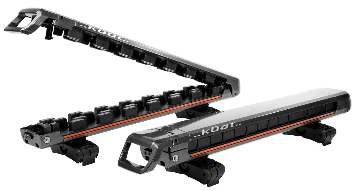 Küat Grip 4-Ski Rack Black Metallic with Grey Anodize