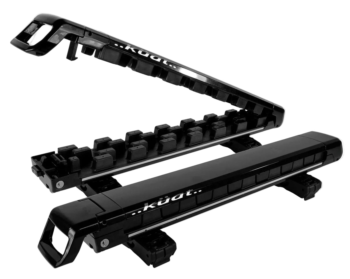 Küat Grip 4-Ski Rack Grey Metallic with Orange Anodize