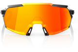 100% Eyewear KORBIN SUNGLASSES - Gloss Metallic Black - HiPER Red Multilayer Mirror
