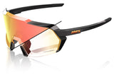 100% Eyewear KORBIN SUNGLASSES - Gloss Metallic Black - Orange Flash Mirror Photochromic
