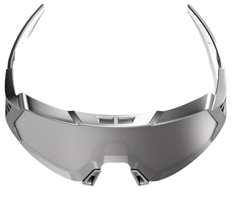 100 Percent Eyewear KORBIN X SUNGLASSES - Gloss Black Chrome - HiPER Silver Mirror