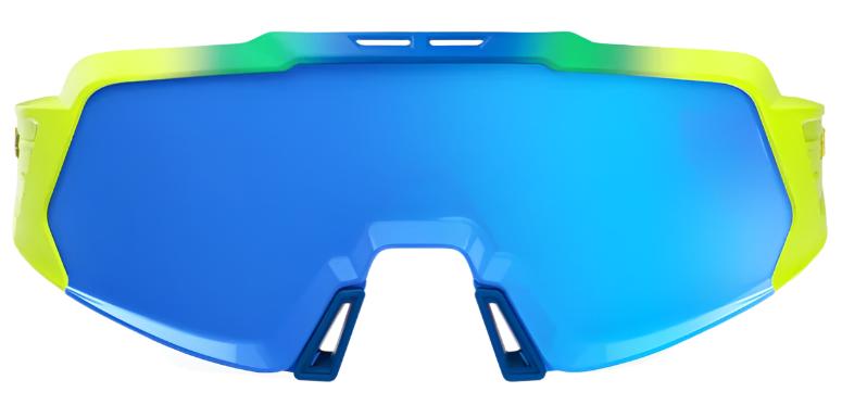 100 Percent Eyewear KORBIN X SUNGLASSES - Satin Neon - Blue Multilayer Mirror