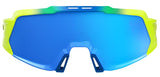 100 Percent Eyewear KORBIN X SUNGLASSES - Satin Neon - Blue Multilayer Mirror